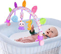 Travel Arch Bassinet Toys for Baby Hanging on Stroller, Crib & Pram. Activity Toy Bar for Baby Bouncer(Purle)