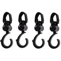 Baby Stroller Hooks Clips - Zinc Alloy Multifunctional Hooks 361-Degree Rotating Firm Non-Slip Stroller Hook for Buggy Baby Carrier Bike Bicycle Car Headrest
