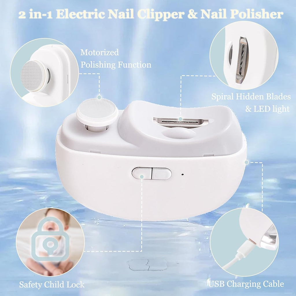 Safety Electric Nail Clipper Automatic Thick Nails Trimmer Professional Tool US