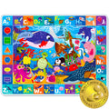 Large Baby Play Mat for Floor | Ocean ABC Rug for Kids