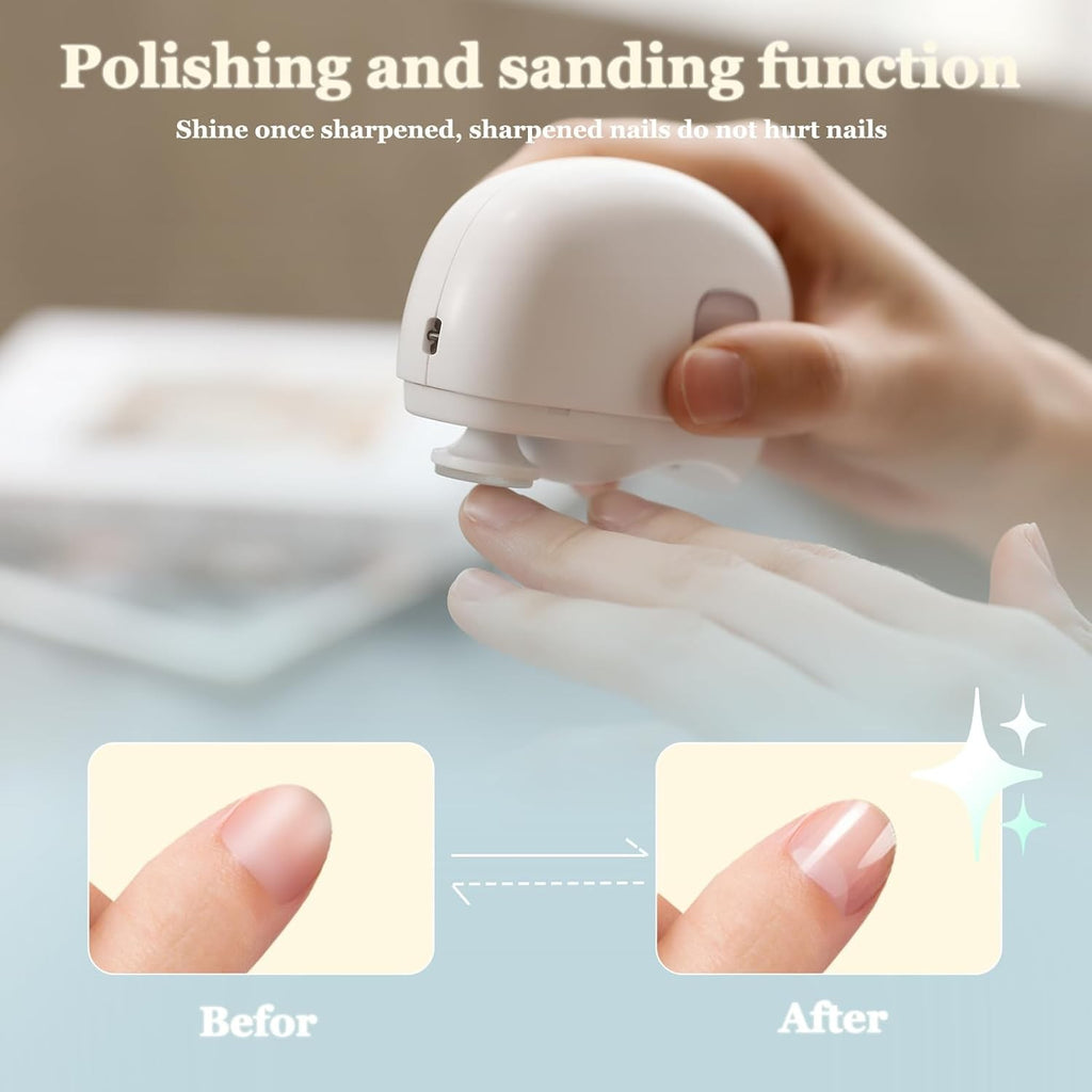 Safety Electric Nail Clipper Automatic Thick Nails Trimmer Professional Tool US