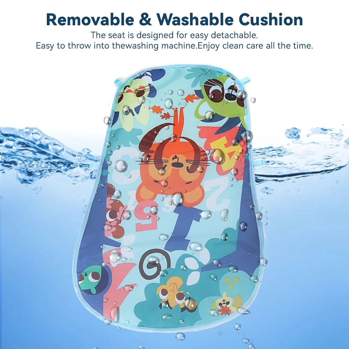 Baby Gym Play Mat,  Musical Fitness Tummy Time Mat, for 0-36 Months Boys Girls, Navy