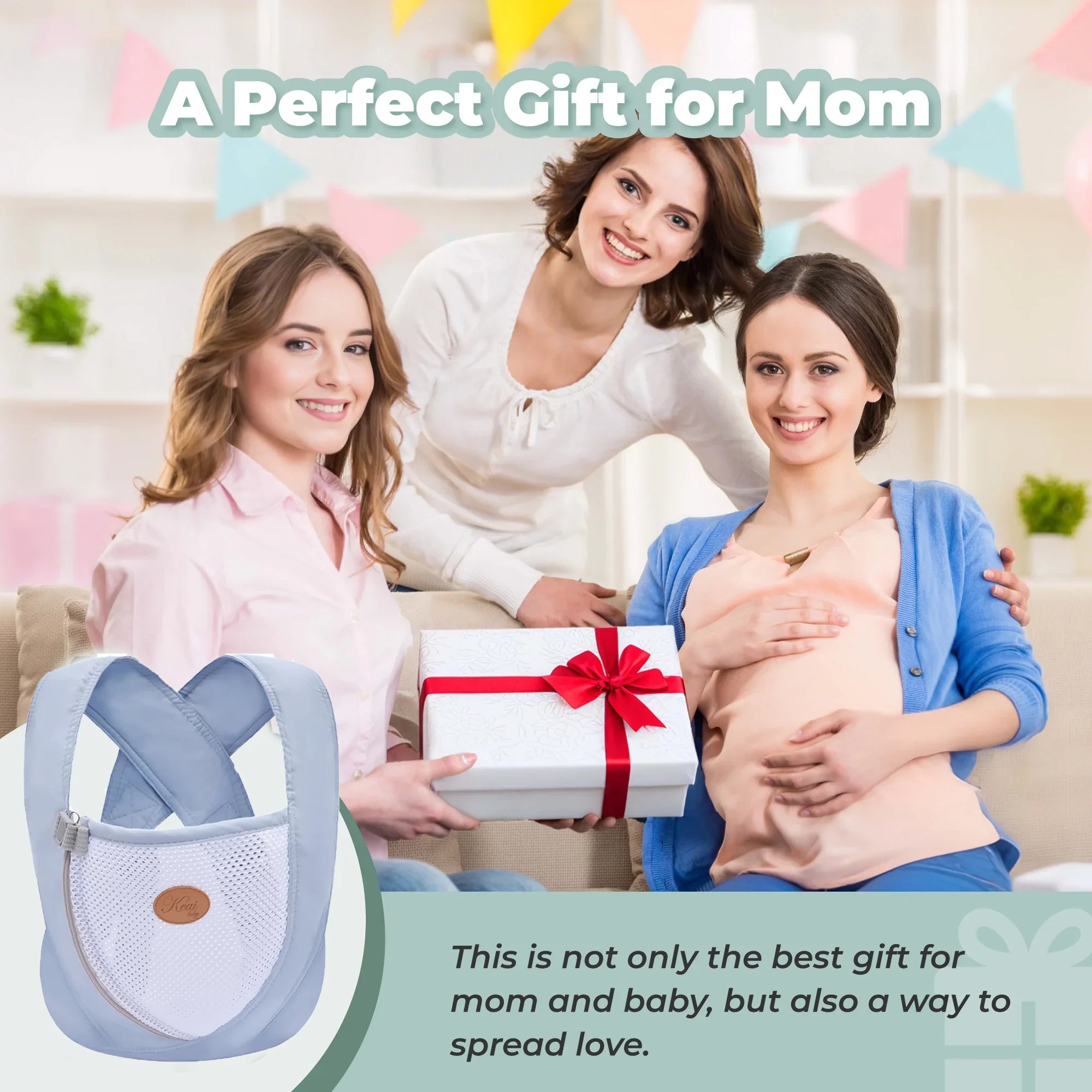 Baby Carrier Newborn to Toddler,4-In-1 Baby Ergonomic and Cozy Adjustable Lightweight Infant Carrier,Newborn Baby Carrier for 8-32 Lbs,Blue