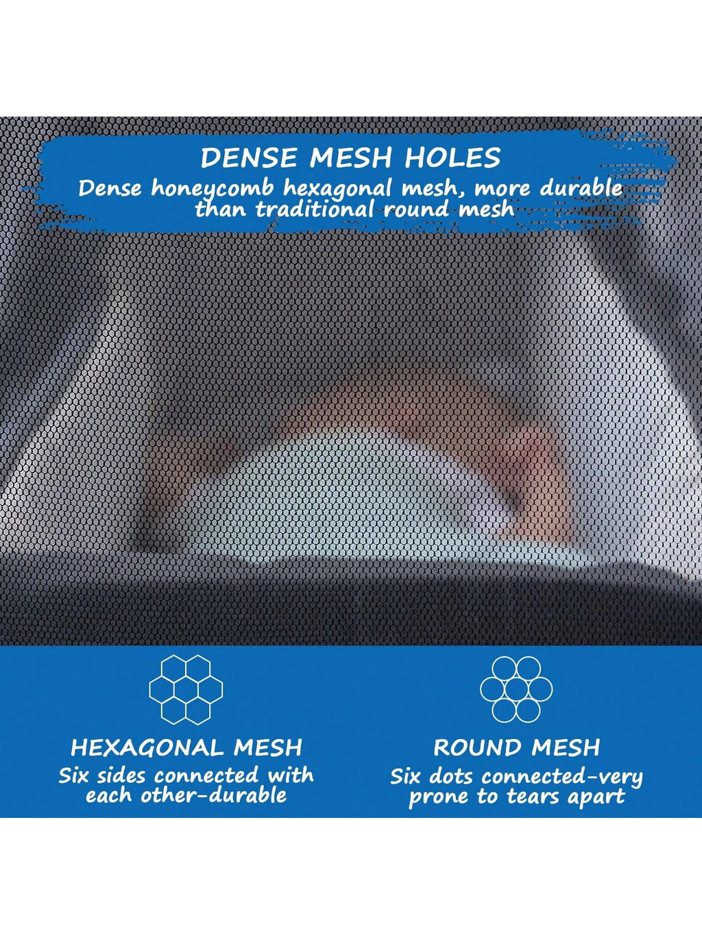Portable & Durable Baby Mosquito Net – Fits Strollers, Bassinets, Cribs & Travel Cots, Lightweight Insect Protection for Infants
