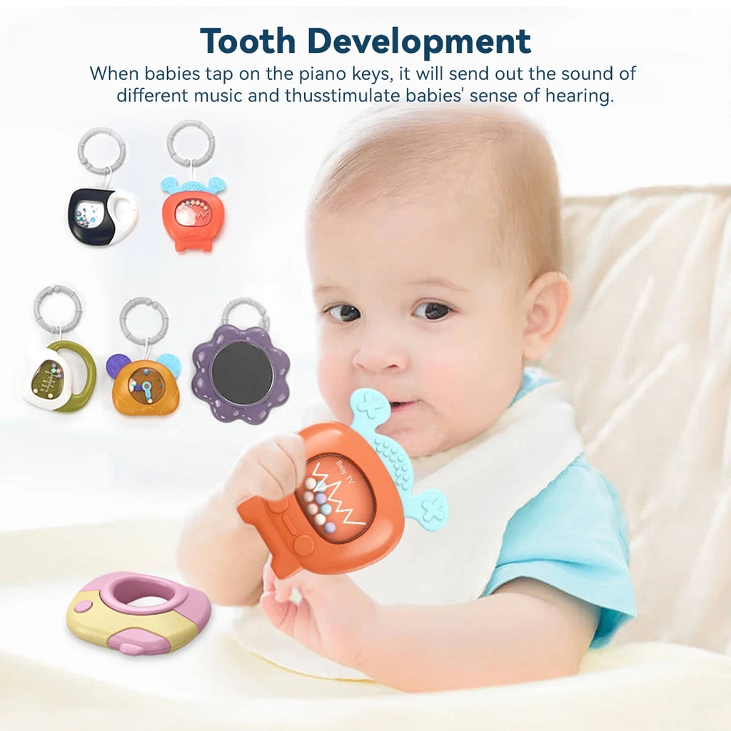 Baby Gym Play Mat,  Musical Fitness Tummy Time Mat, for 0-36 Months Boys Girls, Navy