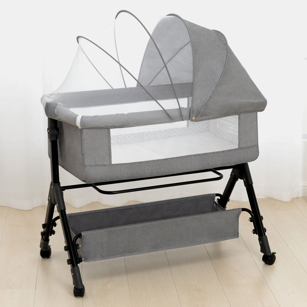 3 in 1 Baby Bassinet, Bedside Sleeper, & Playpen, Easy Folding Portable Crib