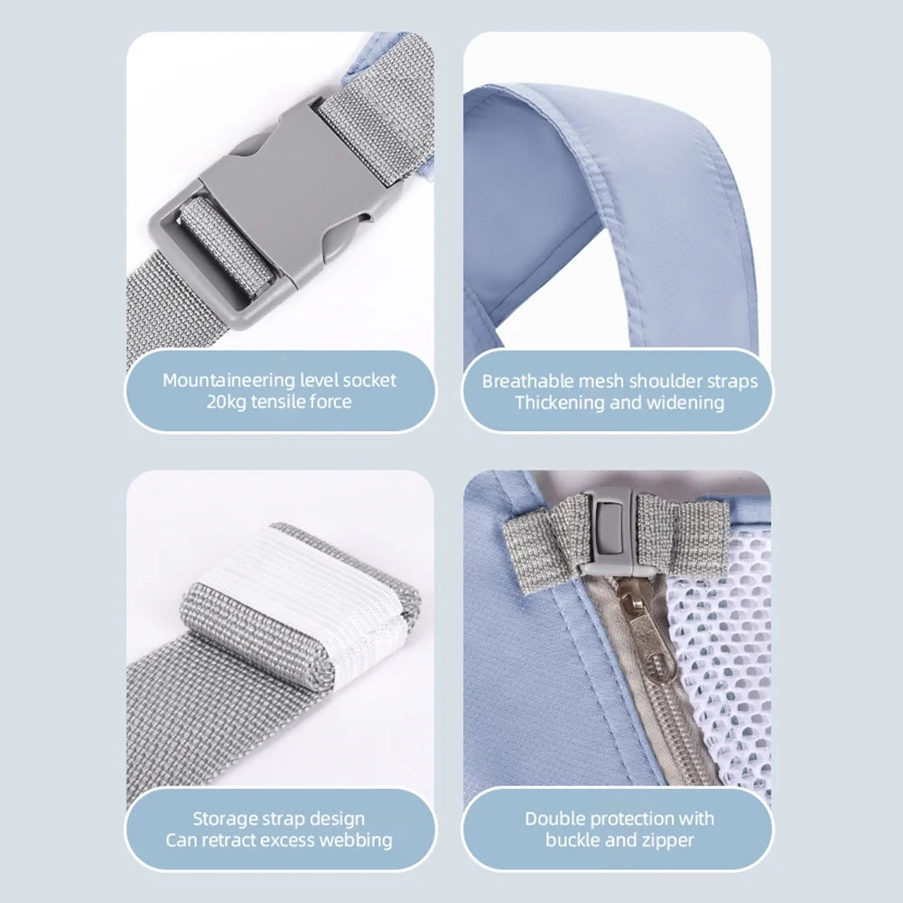 Baby Carrier Newborn to Toddler,4-In-1 Baby Ergonomic and Cozy Adjustable Lightweight Infant Carrier,Newborn Baby Carrier for 8-32 Lbs,Blue